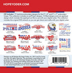 Patriotic Puff Foam Embroidery CD w/SVG - Designs by Hope Yoder