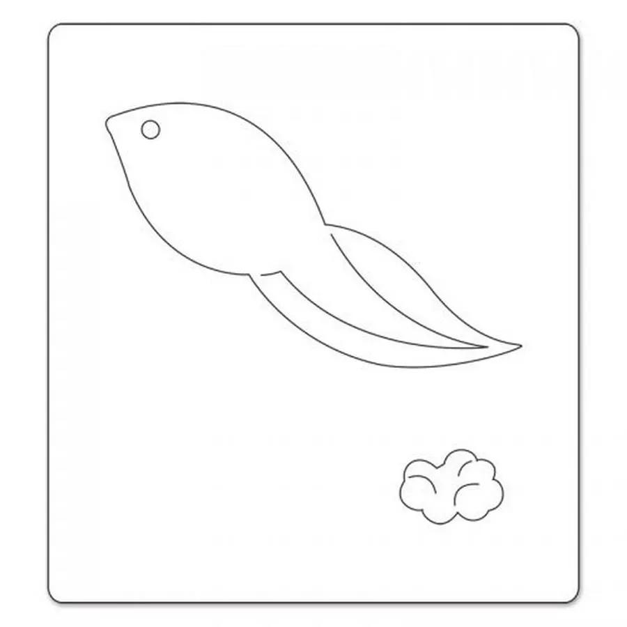 Sizzix Bigz Die - Frog Tadpole w/Eggs - Sewingmachinesplus.com