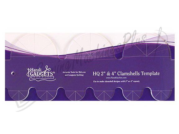 Handi Quilter 2" & 4" Clamshells Template