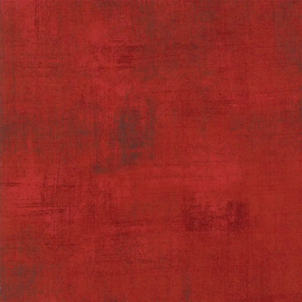 Grunge Basics Winter Cherry quilting cotton fabric with rich red tonal distressed texture by BasicGrey for Moda Fabrics.