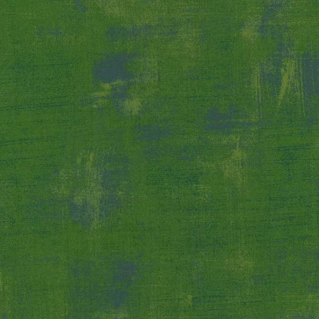 Grunge Basics Holly quilting cotton fabric with deep green tonal distressed texture by BasicGrey for Moda Fabrics.