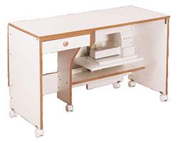 Horn Medium Quilters Dream Quilting Cabinet - WHITE/OAK TRIM 3140.81