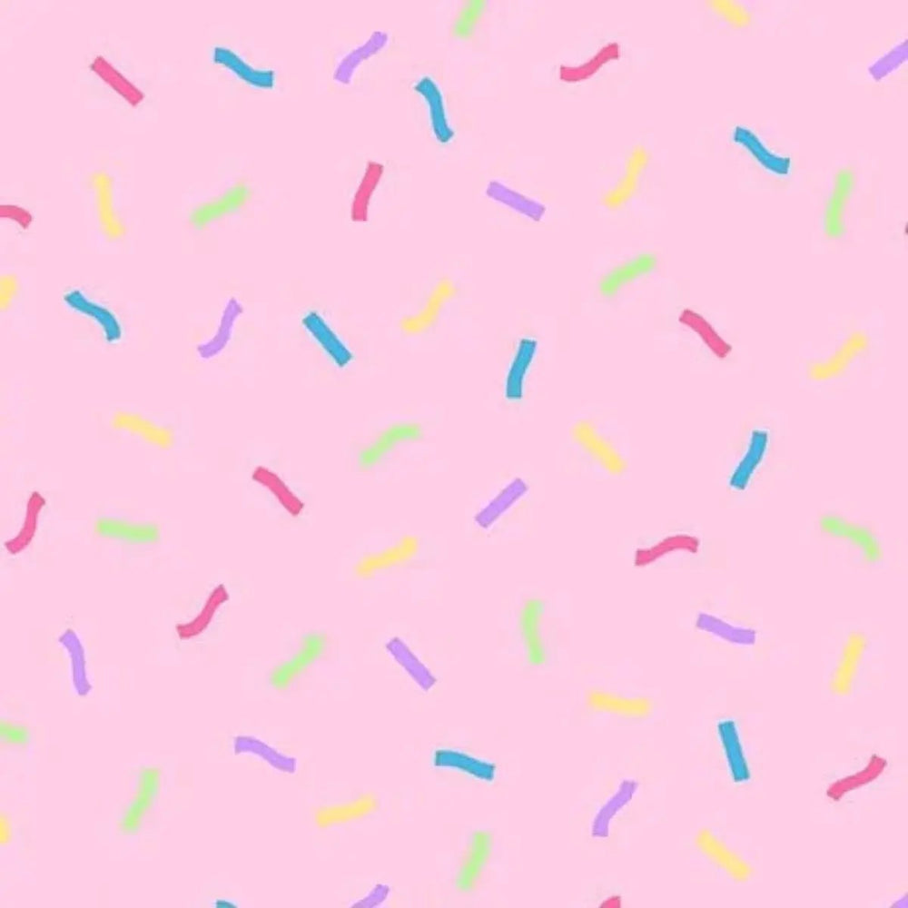 Confetti Pink quilting fabric by Ink & Arrow for QT Fabrics
