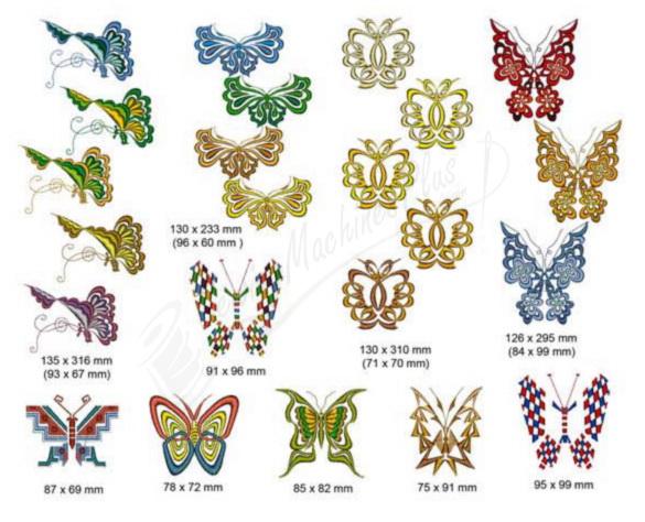 Momo-Dini Embroidery Designs - Butterfly 2 (0500134)