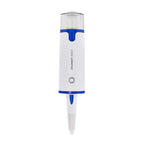 Steamboy Plus 2-in-1 steam cleaner and mop by Reliable, white with blue accents and clear water tank.