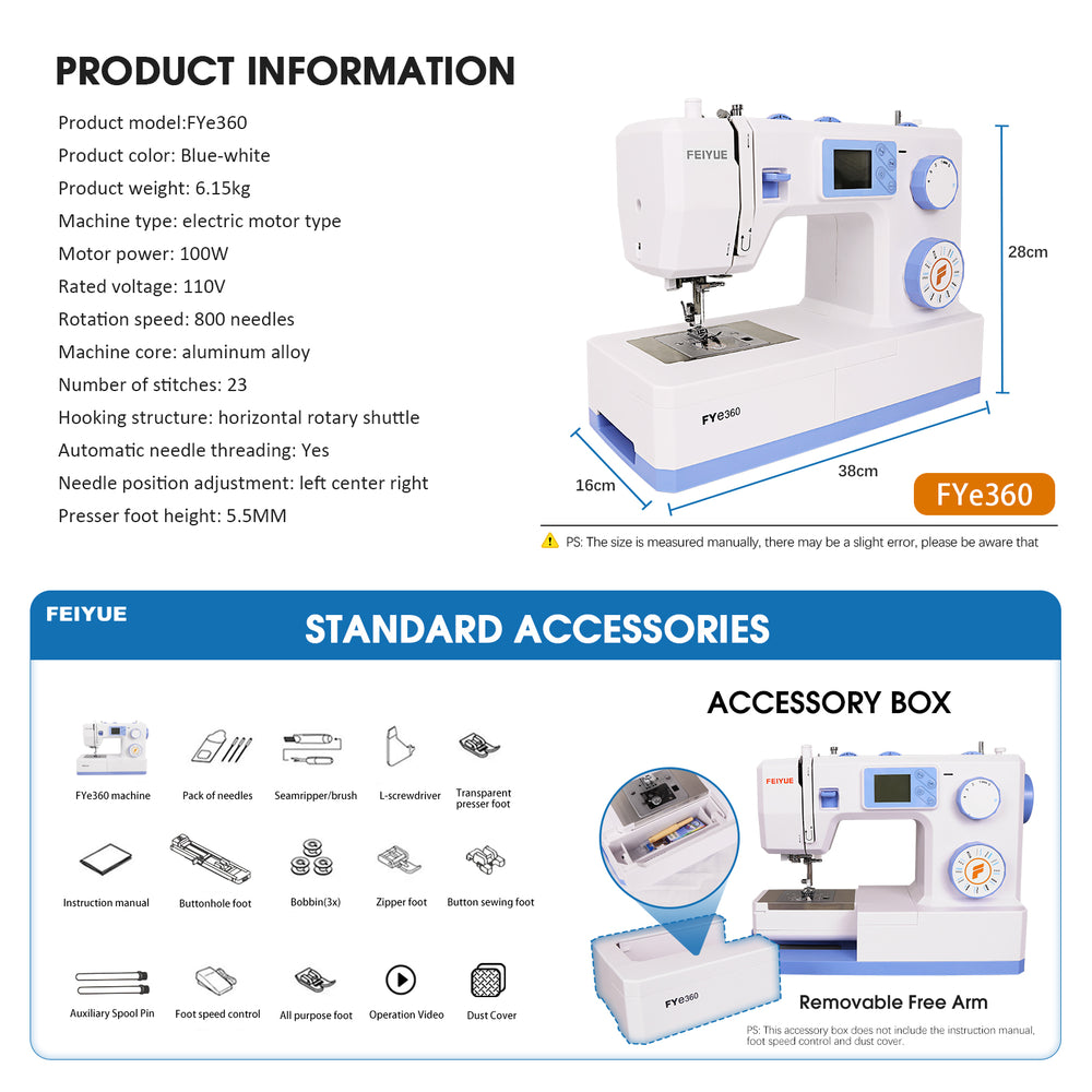 FY - e360 Mechanical Sewing Machine - Sewingmachinesplus.com