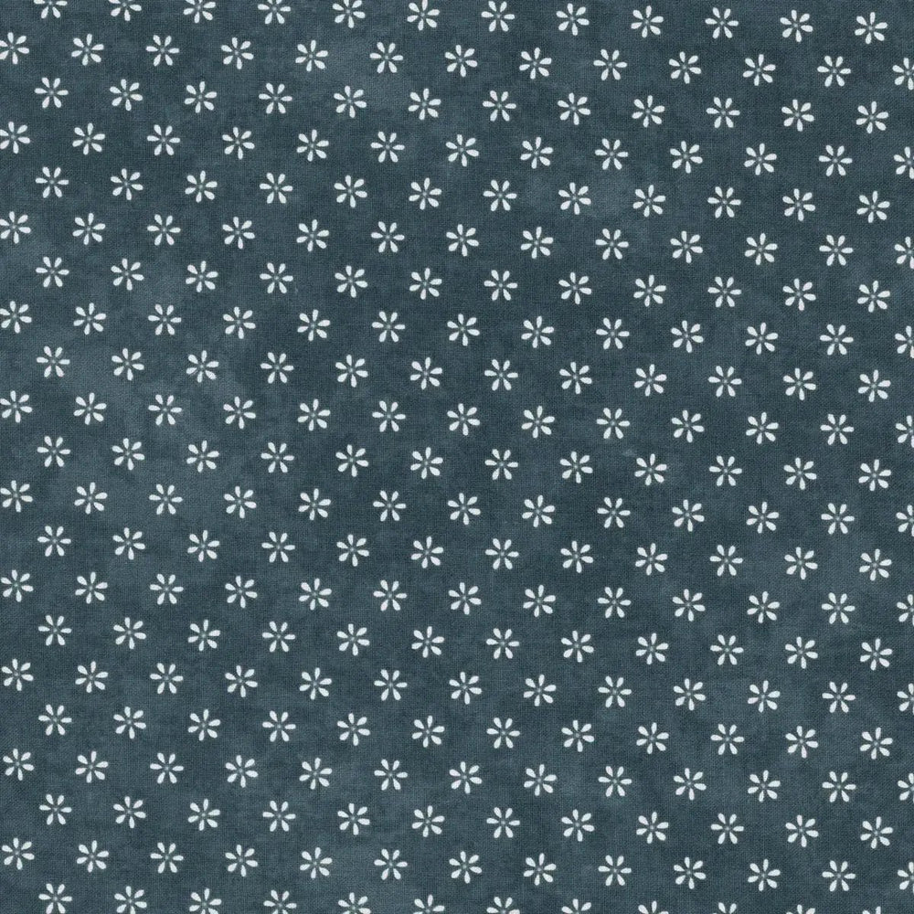Friendship Garden Little Flowers Blue quilting fabric by Gail Pan for Henry Glass Fabrics