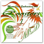 Momo-Dini Embroidery Designs - Roosters 1 (0600138) - Sewingmachinesplus.com