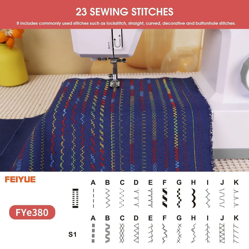 FY - e380 Mechanical Sewing Machine - Sewingmachinesplus.com