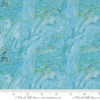 Saltwater Water Surf quilting cotton fabric with aqua and turquoise marbled ocean-water texture by Cathe Holden.