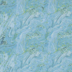 Saltwater Water Surf quilting cotton fabric with aqua and turquoise marbled ocean-water texture by Cathe Holden.