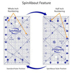 SpinAbout 6.5 in Square Ruler - Sewingmachinesplus.com