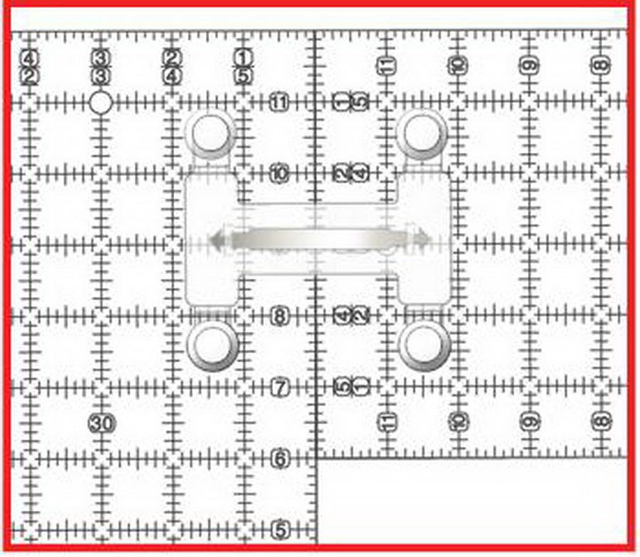 Guidelines 4 Quilting Open Hand Handle and Multi-Width Ruler Connector