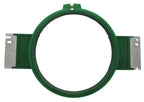 Sew Tech embroidery hoop frame, green circular 400 mm arm with metal side clamps.