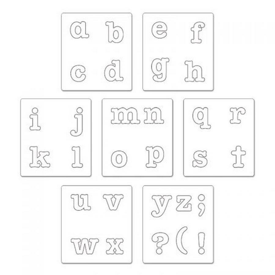 Sizzix Bigz Alphabet Set AllStar 1 1/2in Lowercase Letters & Punctuati