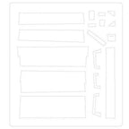 Sizzix Bigz Die Baggage Claim by Tim Holtz cutting die set with multiple luggage-tag shapes