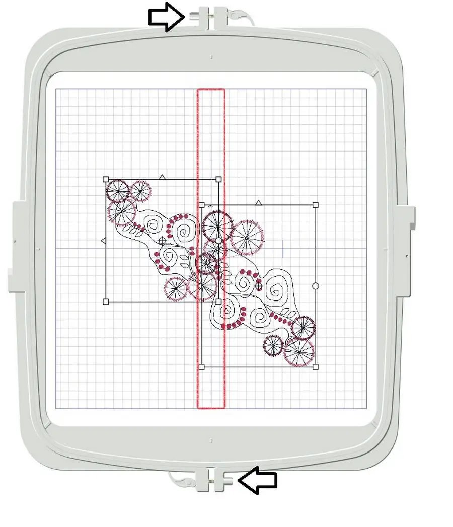 Sew Tech 360mm x 350mm Embroidery Hoop (PA888) (820888096)