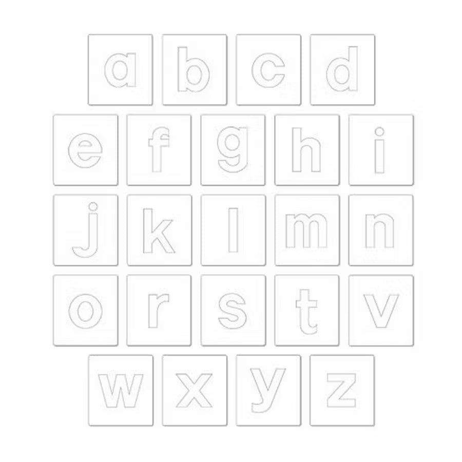Sizzix Bigz Alphabet Set Block 3 1/2in Lowercase Letters