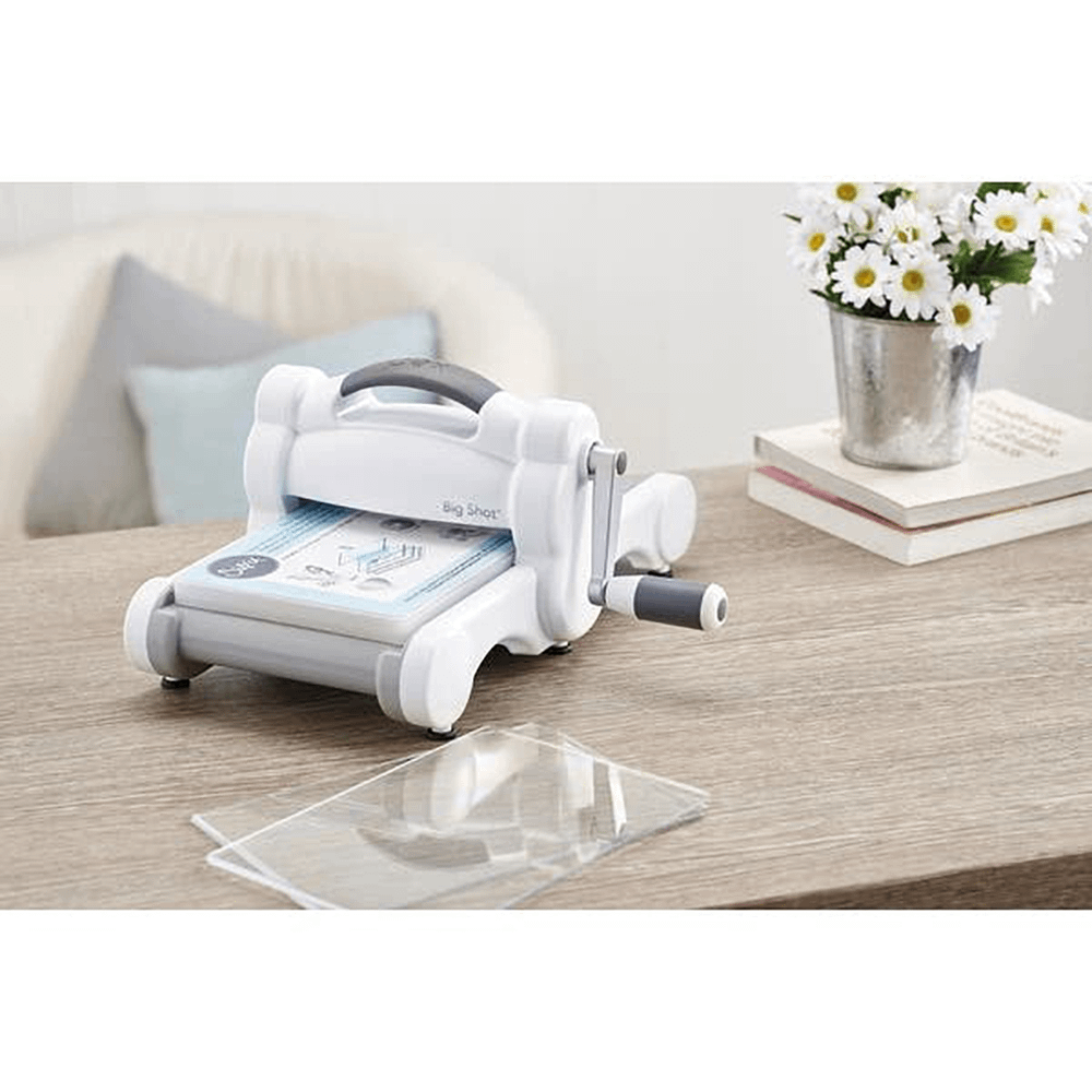 Sizzix Big Shot Machine Only (White & Gray) w/Standard Platform - Sewingmachinesplus.com