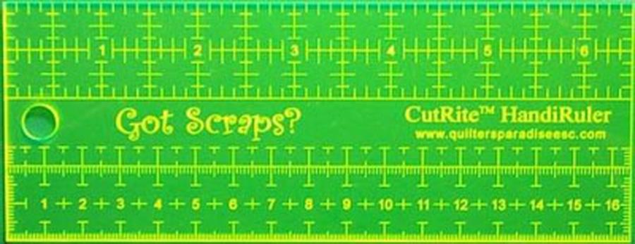 Quilters Paradise Engraved CutRite Handi Ruler