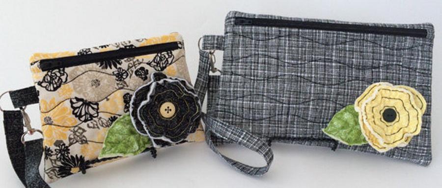 Embroidery Garden In the Hoop Wristlet Set - Sewingmachinesplus.com