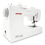 Janome DC2019 computerized sewing machine in white with red logo and free bundle package included today