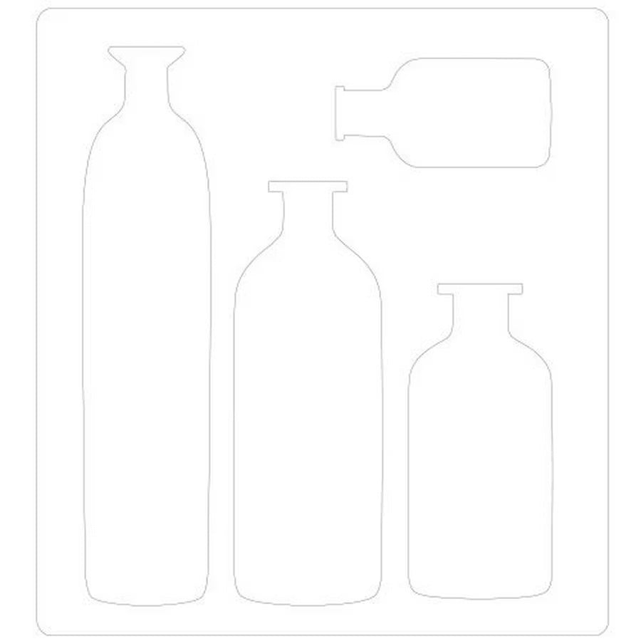 Sizzix Bigz Die Bottled Up by Tim Holtz cutting dies set with four bottle shapes and toppers
