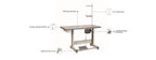 Reliable 4800SC Single Needle Chainstitch Sewing Machine with Table, Motor and FREE Lamp - Sewingmachinesplus.com