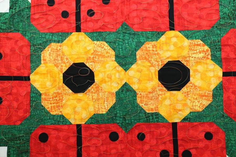 Ready to Sew Lady Bug Picnic Pre - cut Quilt Kit - Sewingmachinesplus.com