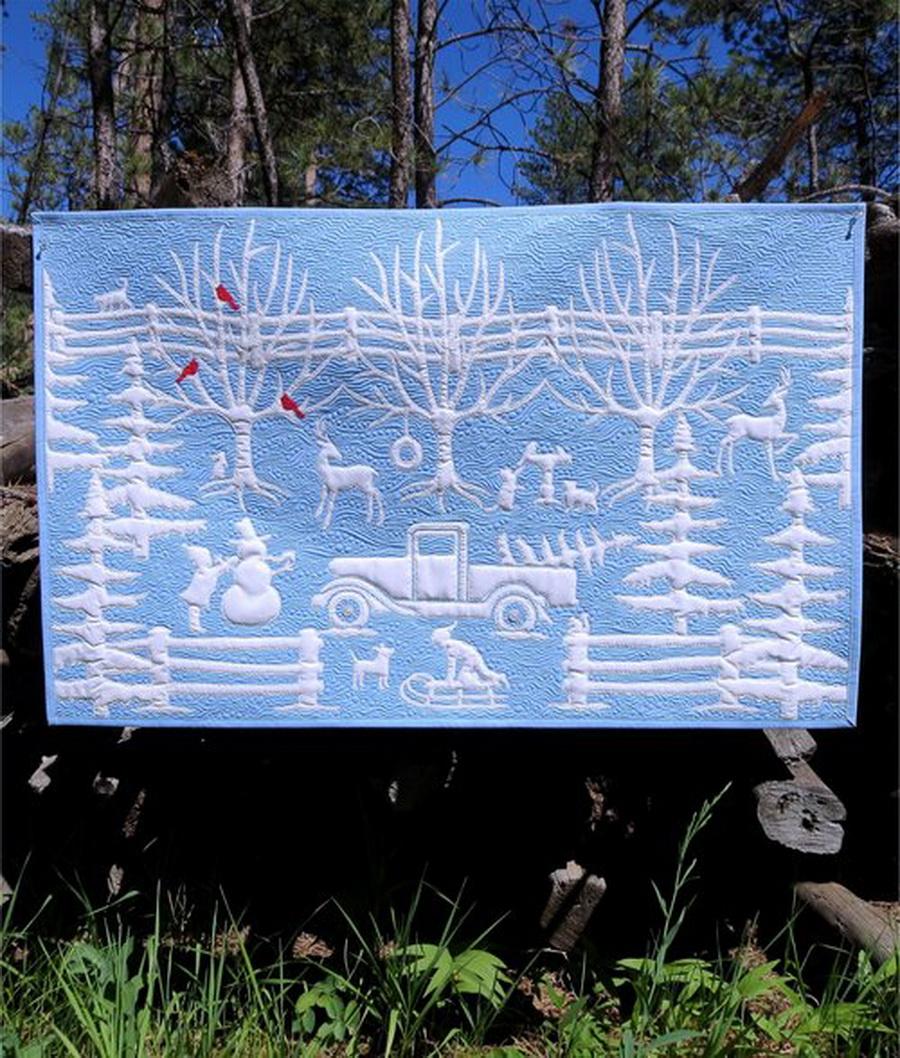 Winter In Wedgewood by Joanne Hoffman Fabric Kit (JHWW - 541) - Sewingmachinesplus.com