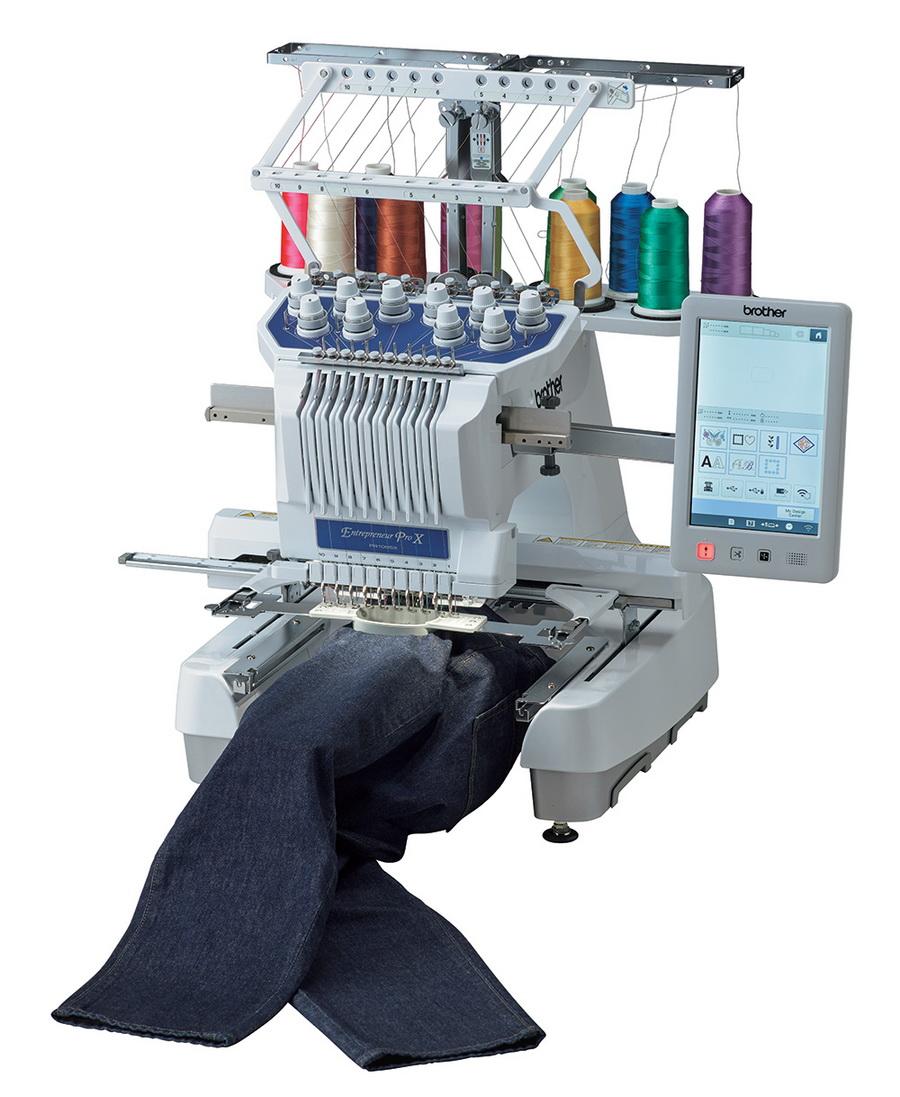 Brother PR1055X Entrepreneur Pro X 10 Needle Multi-Needle Embroidery M