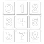 Sizzix Bigz Alphabet Set 9 Dies - Block 3 1/2in Numbers