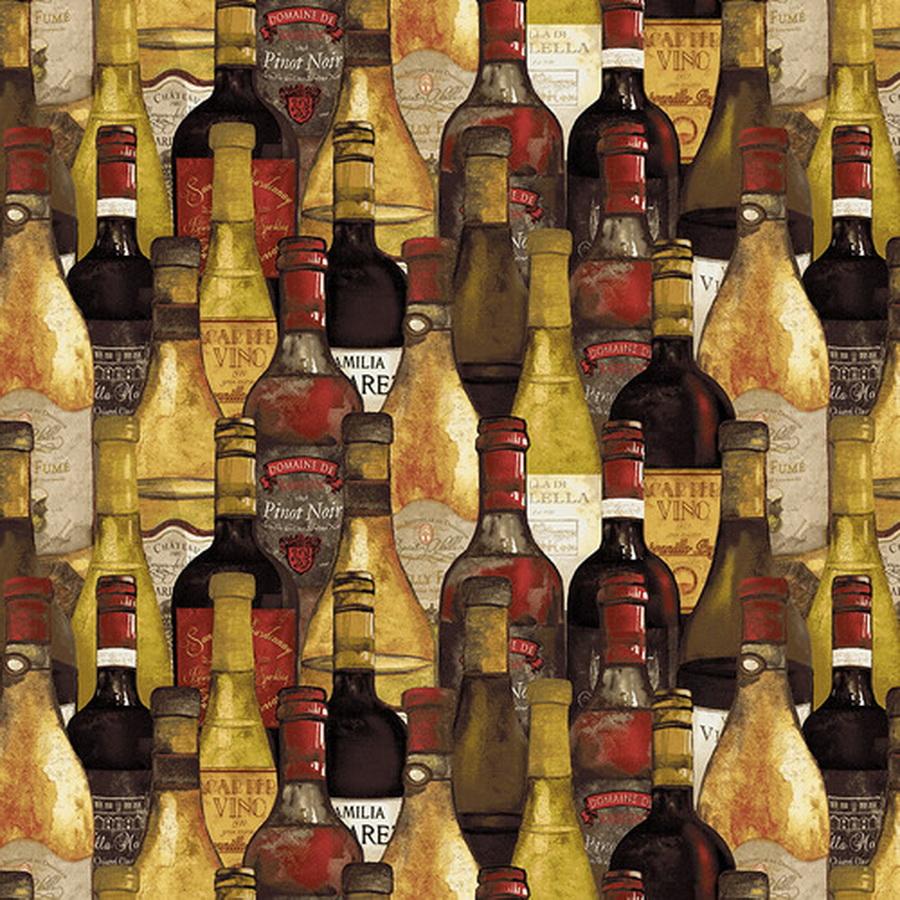 Wine Night Table Set Fabric Quilt Kit (Placemat and Table Runner) - Sewingmachinesplus.com