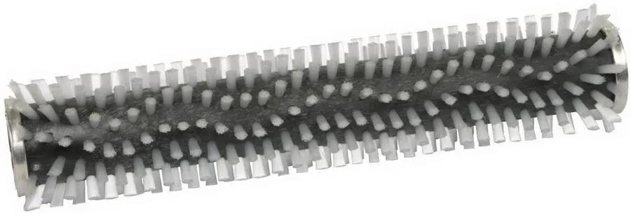 Sebo brush roller vacuum accessory for various SEBO vacuum models; gray cylindrical roller brush with white ends
