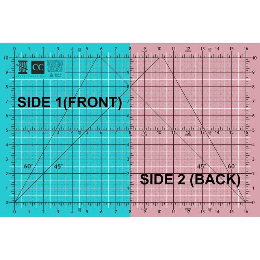Classi Creations Double Sided Cutting Mat 12" x 18" - Sewingmachinesplus.com