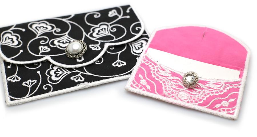 Vintage Card Holders Embroidery CD w/SVG - Designs by Hope Yoder