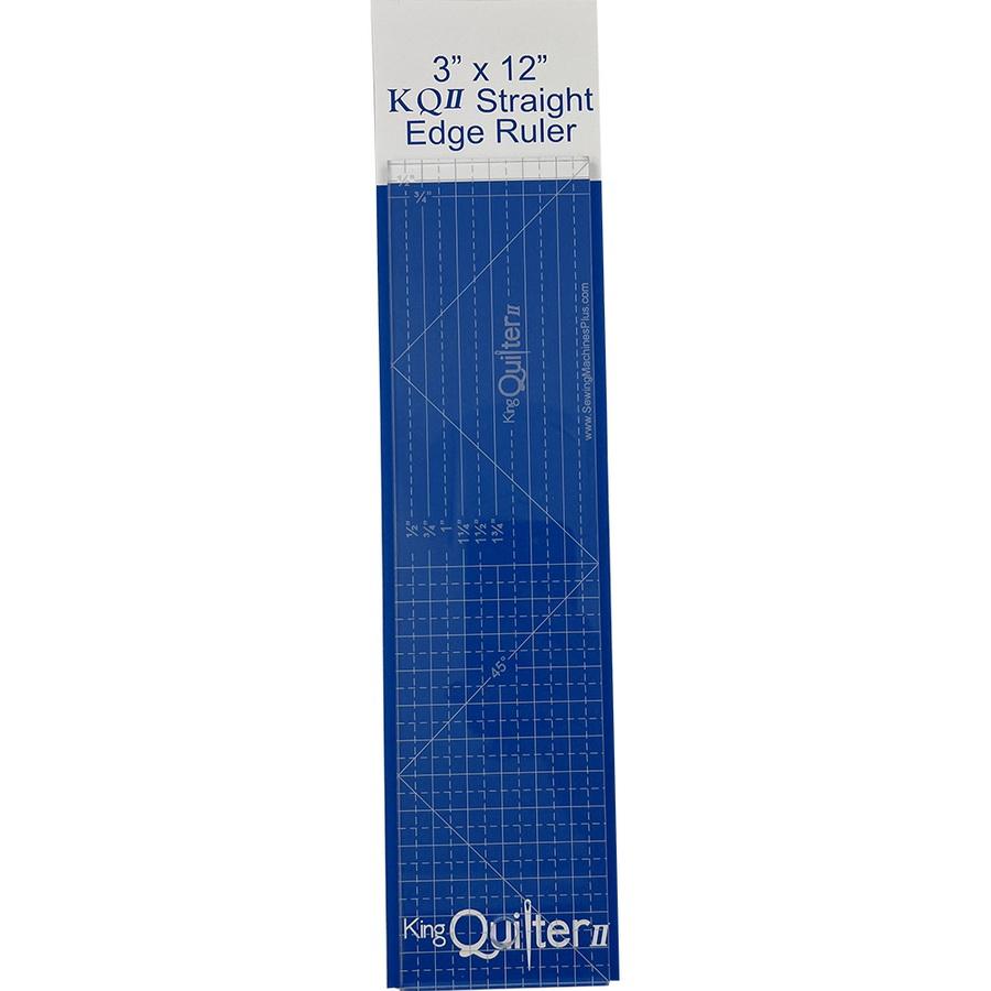 King Quilter II 3" x 12" Longarm Quilting Ruler - Sewingmachinesplus.com