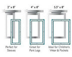 DIME Quick Snap 2.0 Embroidery Hoops, teal trim, sizes 2x8, 4x8, 5.5x8 (3-pack)