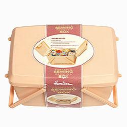Sewing Organizer Box with Handle - Double Cream