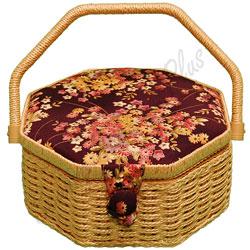 Sewing Basket 301 w/ tray insert - 9.5" x 9.5" x 4.5"