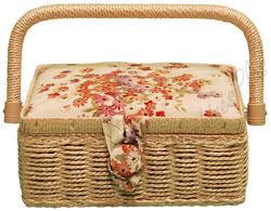 Sewing Basket 302 w/ tray insert - 6.5in x 4in x 2.5in - Sewingmachinesplus.com