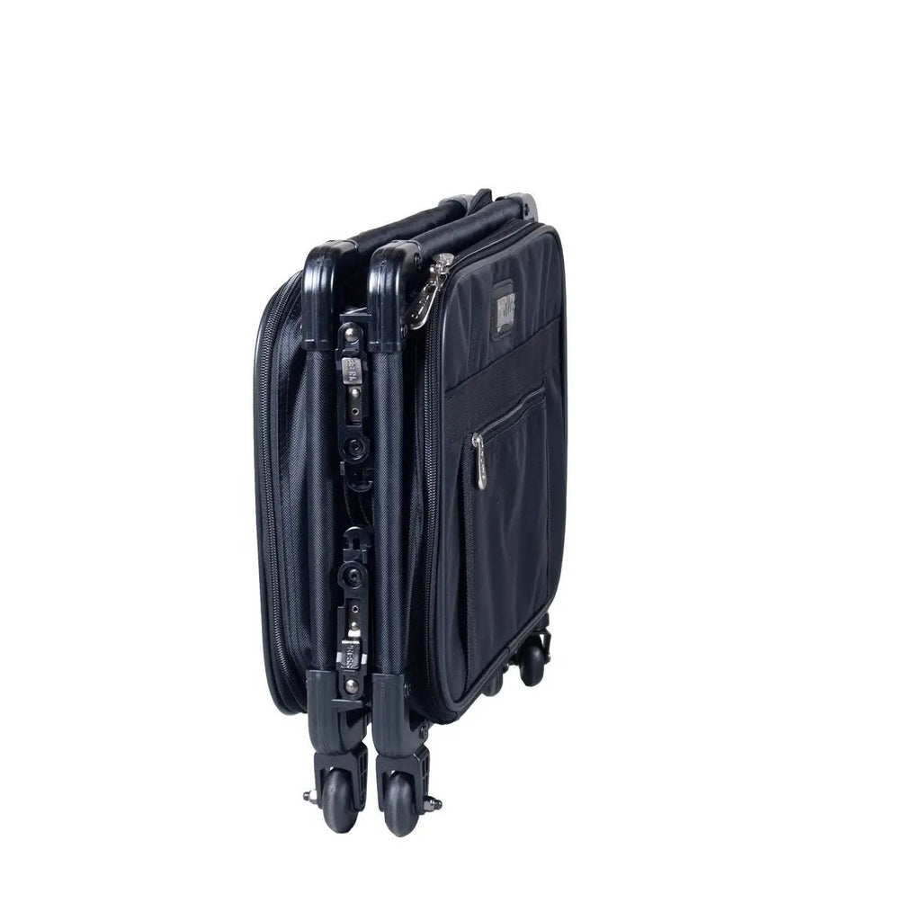 Tutto Small Machine Bag Black, compact sewing machine bag with wheels from Tutto Luggage.