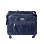 Tutto small machine bag in black on wheels with front zip pocket