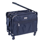 Tutto Small Machine Bag Black, wheeled sewing machine bag with front zip pocket