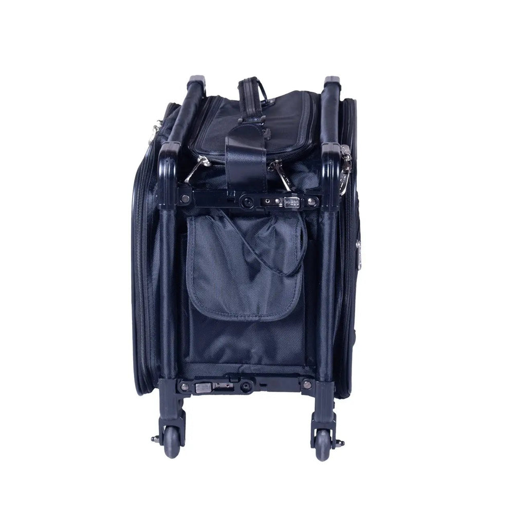 Tutto Small Machine Bag Black by Tutto Luggage; wheeled sewing machine bag with front pocket