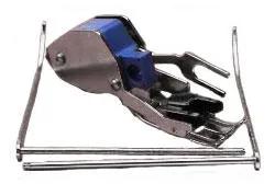 Walking presser foot, metal construction with blue plastic part