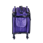 Tutto 17-inch small carry-on luggage on wheels in purple with top handle.