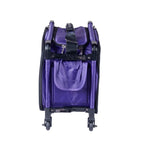 17in Tutto small carry-on luggage on wheels, purple