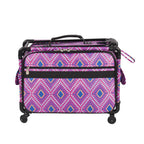 20-inch Tutto machine bag on wheels in pink diamond print
