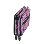 20in pink diamond-print machine on wheels bag by Tutto; craft machine case